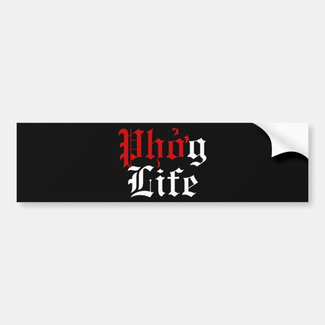 Phởg Life Bumper Sticker (Front)