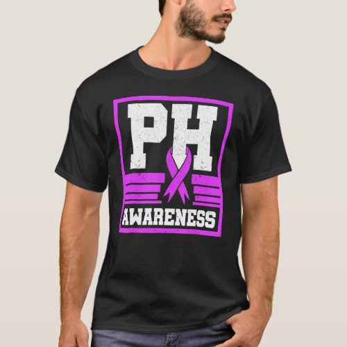Ph Awareness Pulmonary Hypertension Warrior Ayerza T_Shirt
