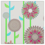 PH&amp;D Flower Power Contemporary Fabric Khaki