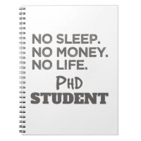 Ph.D. Gift No Sleep No Money No Life Phd Student