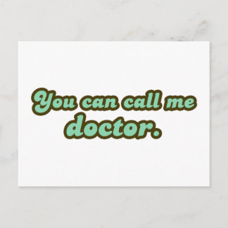 Ph.D. & Med School Graduation Gifts Announcement Postcard