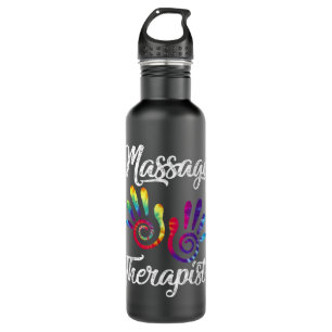 Ph Funny Massage Therapist Costume Hand Therapy Stainless Steel Water Bottle