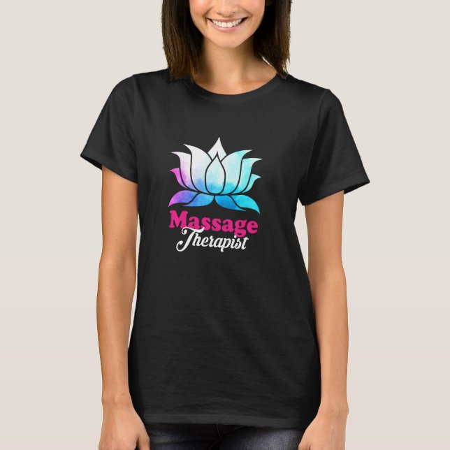 Ph  Massage Therapist Costume Lotus  Therapy T-Shirt (Front)