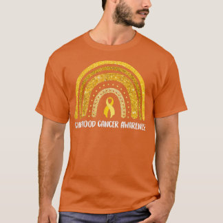 Ph Rainbow Ribbon Childhood Cancer Awareness Costu T-Shirt