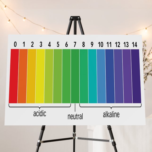pH Scale Foam Board (In Situ (Stand))