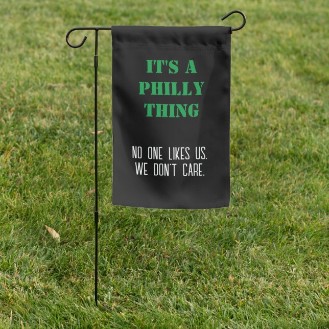 Phabulous Philly Garden Flag (In SItu)