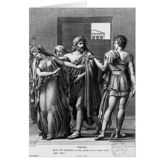 Phaedra, Theseus and Hippolytus Cards (Front)