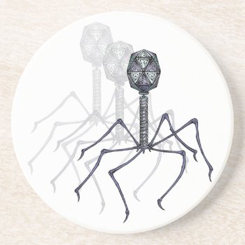 Phage Coasters by raginggerbils at Zazzle
