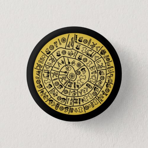 Phaistos Disk from Minoan Crete Button