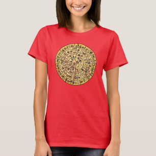 Phaistos Disk from Minoan Crete  Distressed T-Shir T-Shirt