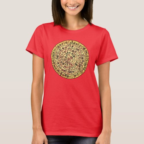 Phaistos Disk from Minoan Crete  Distressed T_Shir T_Shirt