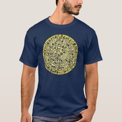 Phaistos Disk from Minoan Crete  Distressed T_Shirt