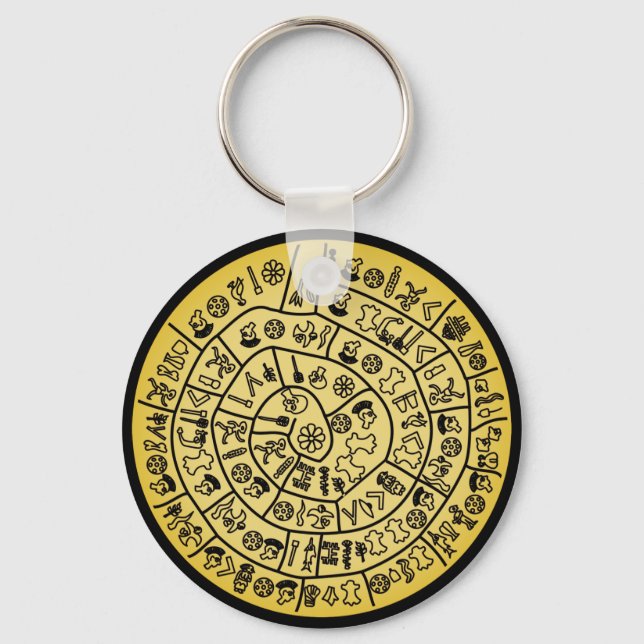 Phaistos Disk from Minoan Crete Keychain (Front)