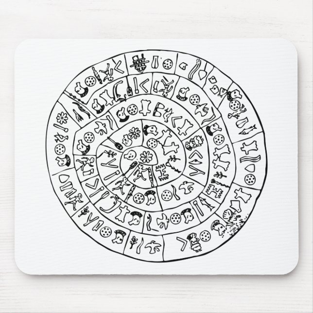 Phaistos disk mouse pad (Front)