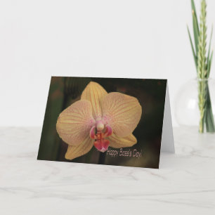 Phalaenopsis orchid Happy Boss's Day Card