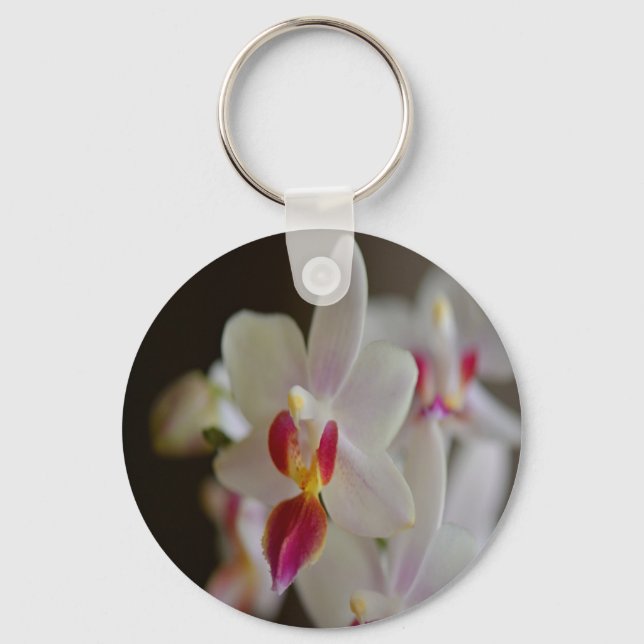 Phalaenopsis Orchid Keychain (Front)