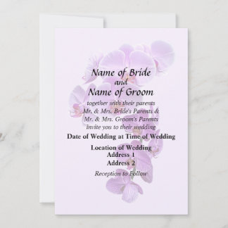 Phalaenopsis Orchids Large and Small Invitation