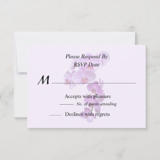 Phalaenopsis Orchids Large and Small RSVP Card