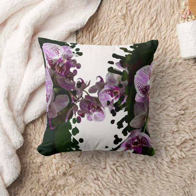 Phalaenopsis Throw Pillow (Blanket)