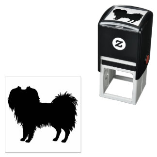 Phalène Toy Breed Dog Shape Silhouette Self-inking Stamp