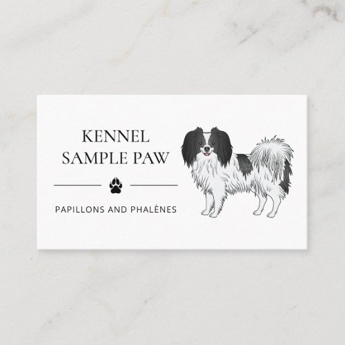 Phalne With Black Details Dog Kennel And Breeder Business Card