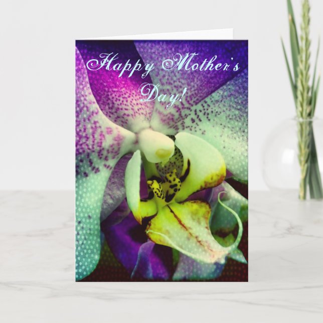 Phalenopsis Orchid Happy Mother's Day Card (Front)