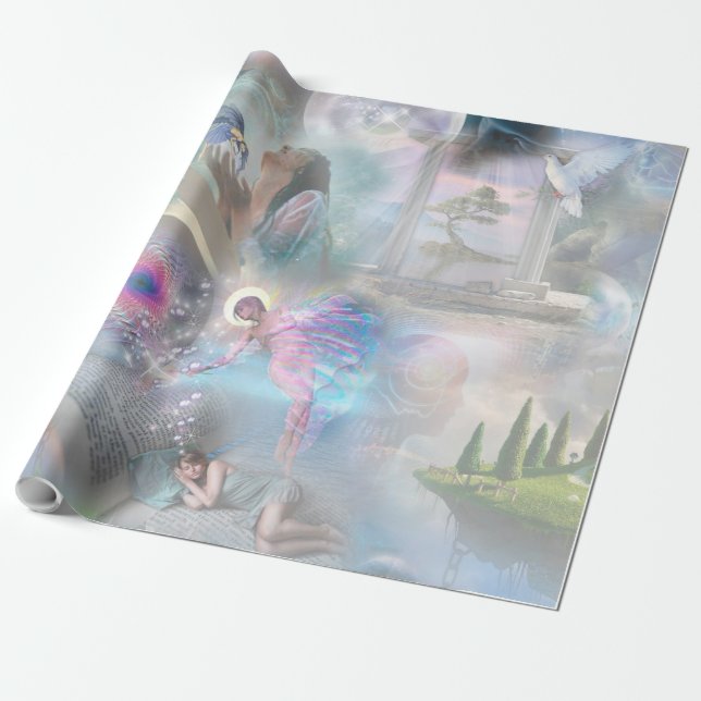 Phantasmagoria Fantasy Wrapping Paper (Unrolled)