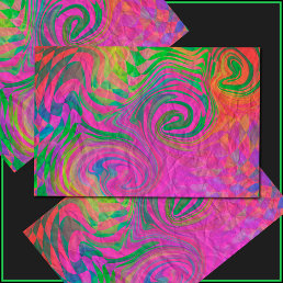 [Phantasmagoria] Warped Swirling Colors Tissue Paper