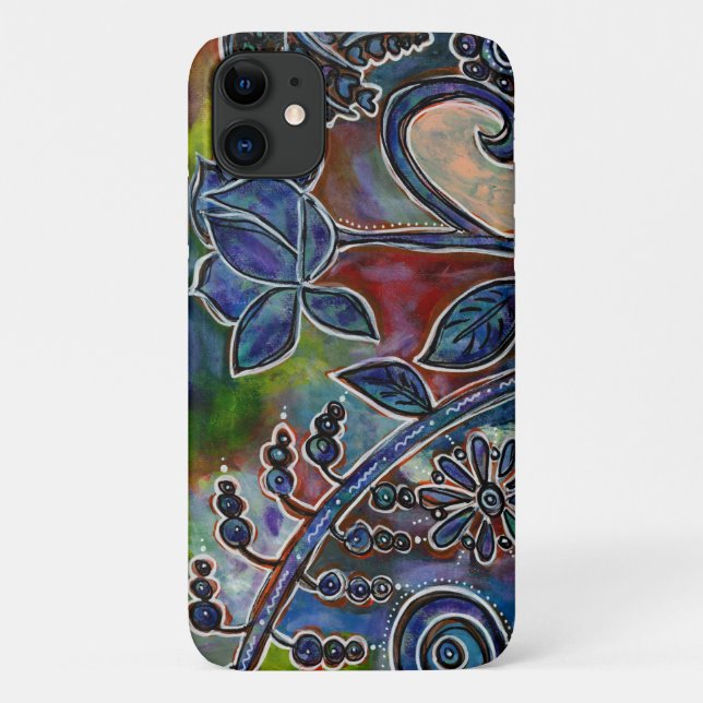 Phantasmagoric Lotus Flower Garden Original Art Case-Mate iPhone Case (Back)