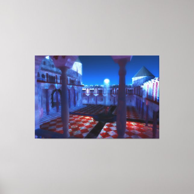 Phantastes: Courtyard of the Palace Canvas Print (Front)
