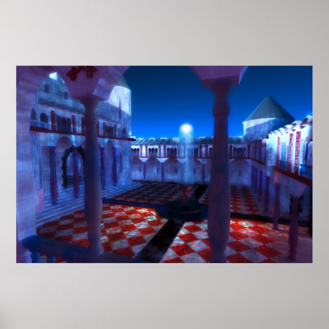 Phantastes: Courtyard of the Palace Print (Front)