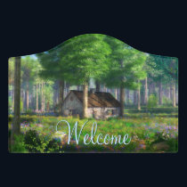 Phantastes: The Forest Cottage Door Sign