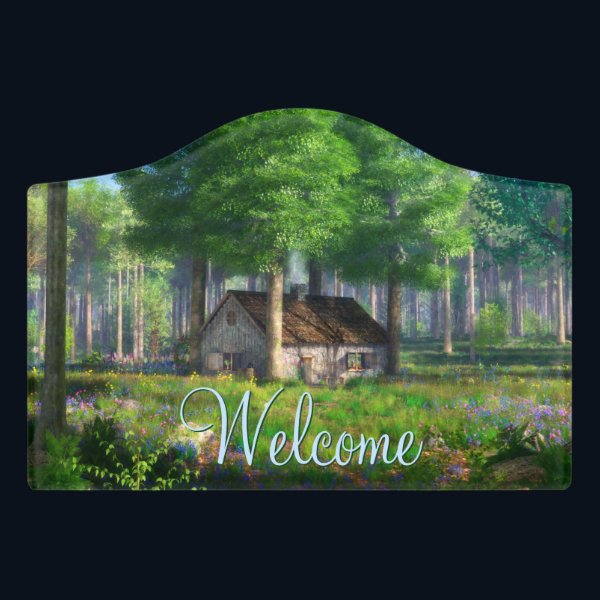 Phantastes: The Forest Cottage Door Sign