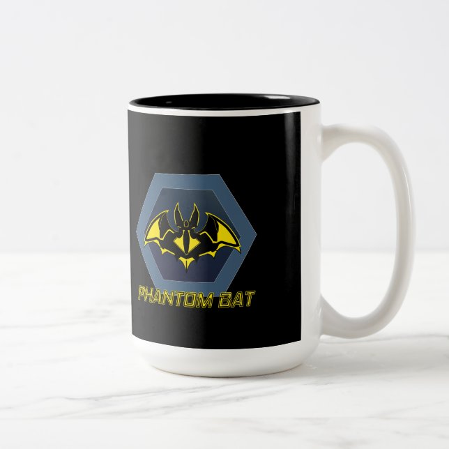 Phantom bat superhero logo mug (Right)