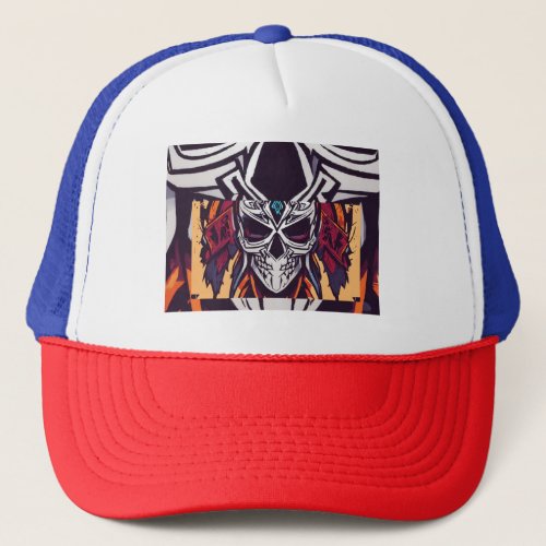 Phantom eSports Vector Tribal Logo Design Trucker Hat