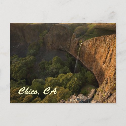 Phantom Falls in Chico California at Sunset Postcard