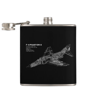 Phantom Fighter Jet (Supersonic Aircraft) Pilot Flask