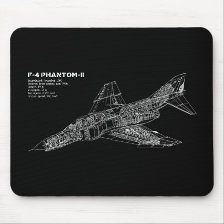 Phantom Fighter Jet (supersonic Aircraft) Pilot Mouse Pad