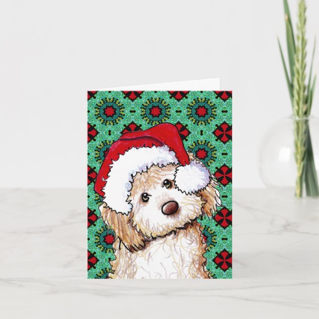 Phantom Goldendoodle Christmas Card (Front)