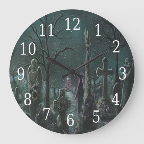 Phantom Graveyard Round Clock