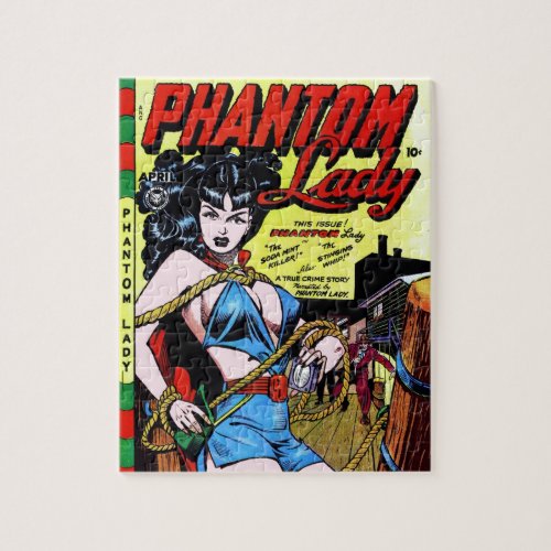 Phantom Lady 17 Vintage Comic Book Matt Baker Jigsaw Puzzle