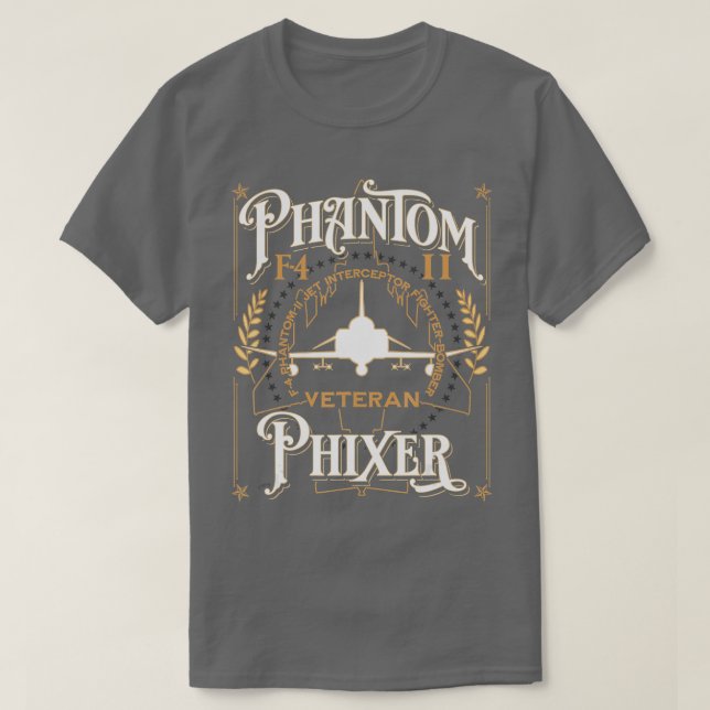 Phantom Phixer F4 Phantom II Aircraft Maintainer V T-Shirt (Design Front)