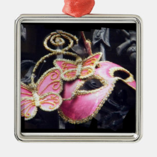 Phantom Pink Metal Ornament