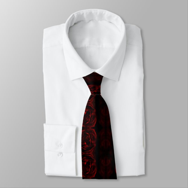 phantom rose neck tie (Tied)