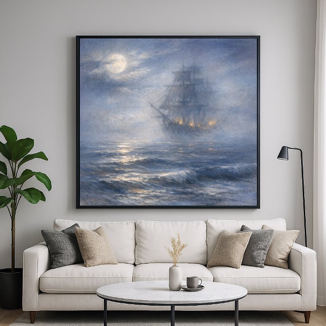 Phantom Ship - Pastel Painting Style Art Poster (Creator Uploaded)