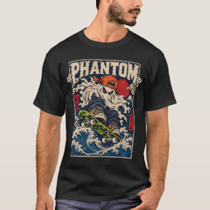 Phantom Skater Ghost Shirt, Retro Skateboarding St T-Shirt