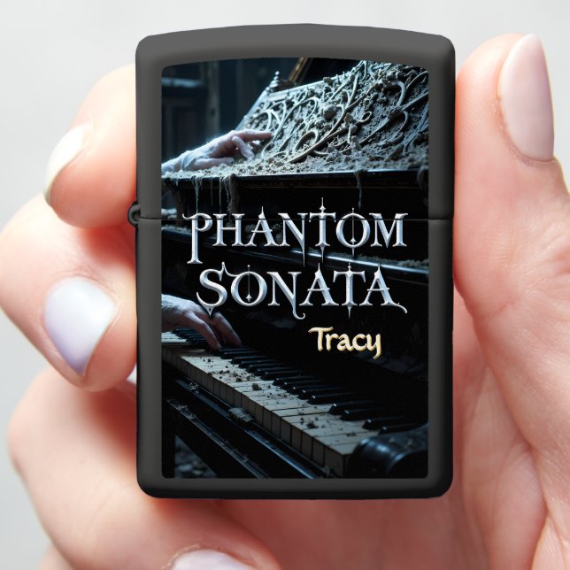 Phantom Sonata Spectral Pianist Zippo Lighter (In Hand)