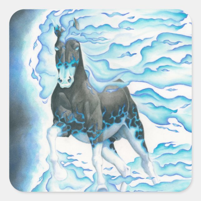 Phantom Steed 2.0 Square Sticker (Front)