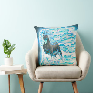 Phantom Steed 2 Throw Pillow