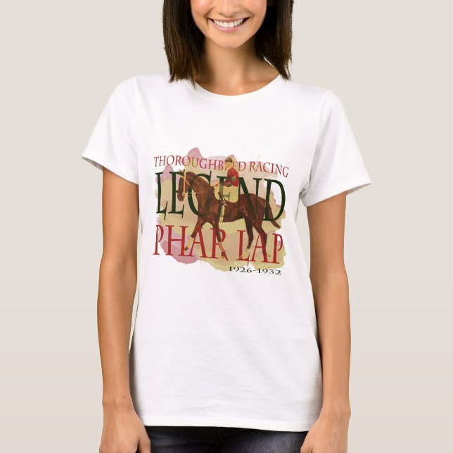 Phar Lap - Thoroughbred Horse Racing Legend T-Shirt (Front)